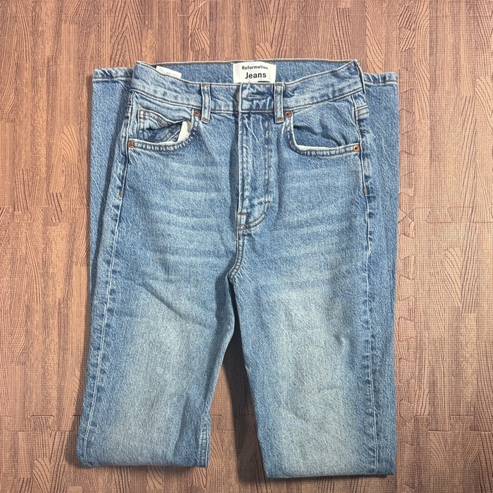 REFORMATION HIGH-RISE BOOTCUT JEANS SIZE 24